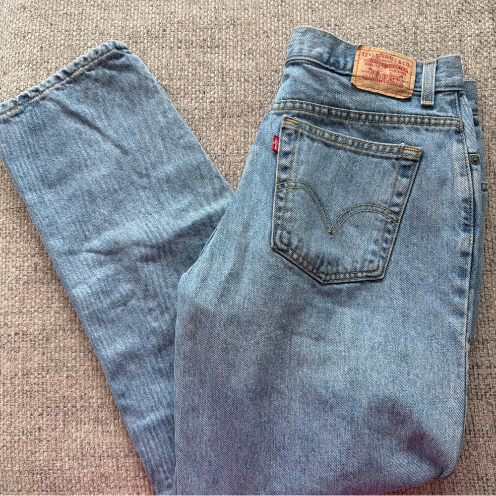 Levi's Women’s 550 Taper Leg High Rise 16 M Blue Jeans